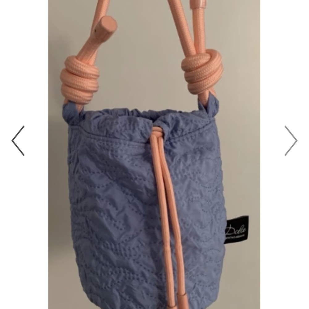 D&G Blue and Pink Mini Bag with Textured Design